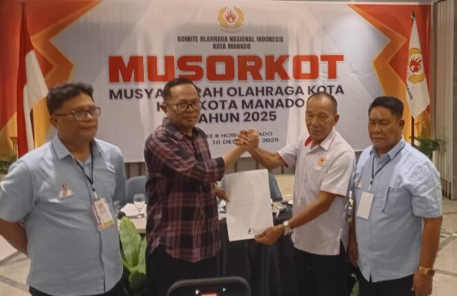 
 Musorkot Berlangsung Alot, Richard Sualang Terpilih Ketua KONI Manado